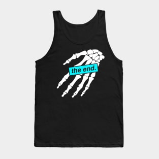 The End - Spooky Skeleton Vaporwave Meme Tank Top